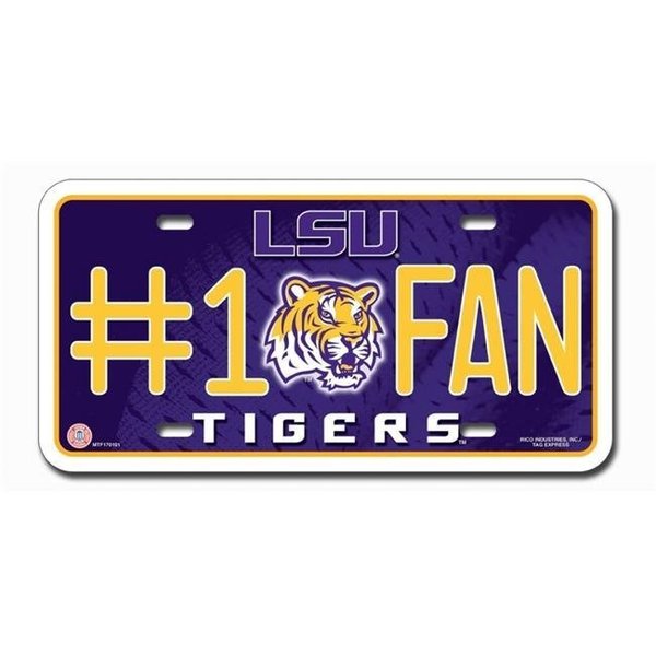 Rico Industries LSU Tigers License Plate #1 Fan 9474634002